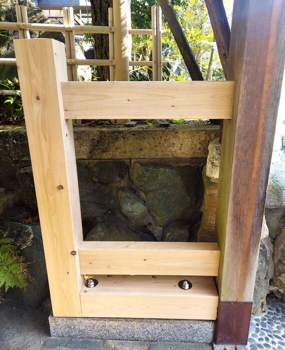 木枠の交換工事