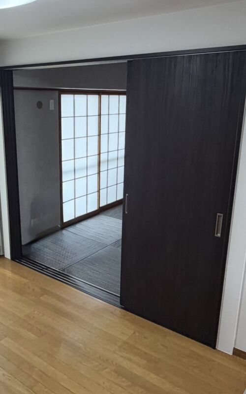 引戸リフォーム(枠解体 拡張)a